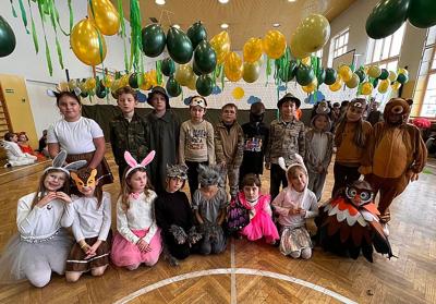 Leśny Bal Karnawałowy w klasach 1-3