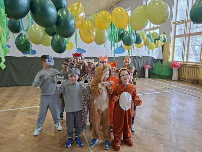 Leśny Bal Karnawałowy w klasach 1-3