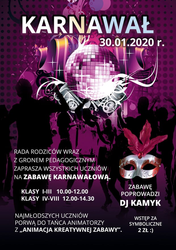 karnawał 2019/20 plakat karnawałowy