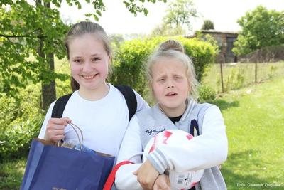 Zwyciężczynie konkursu wiedzy olimpijskiej.