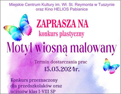 Logo konkursu Motyl wiosna malowany