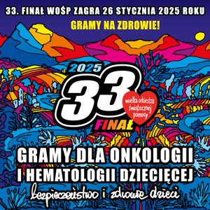 Plakat promujący 33 Finał WOŚP
