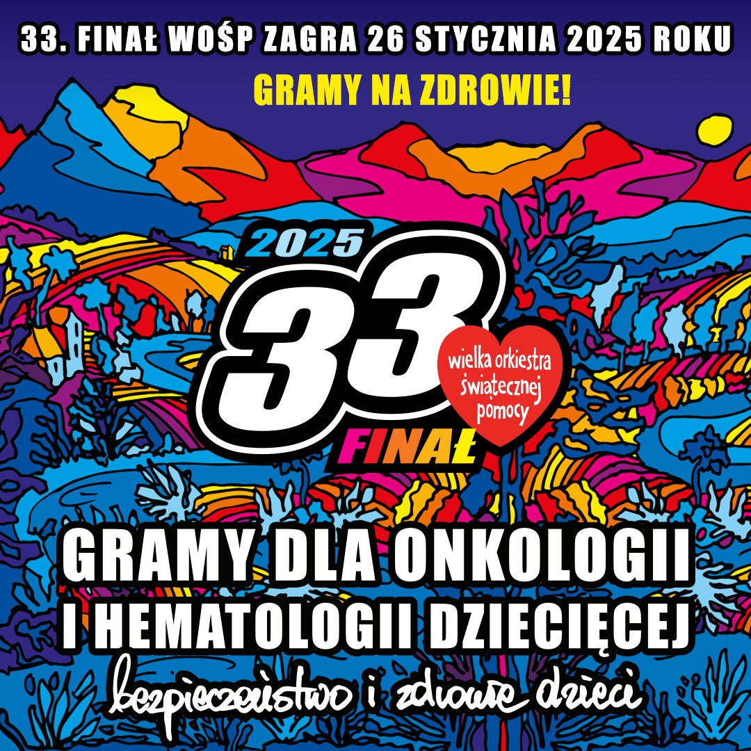 Plakat promujący 33 Finał WOŚP
