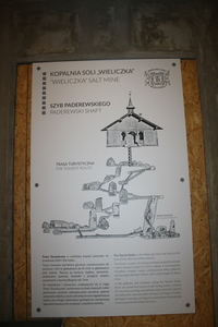 Plakat przedstawiający budowę kopalni.