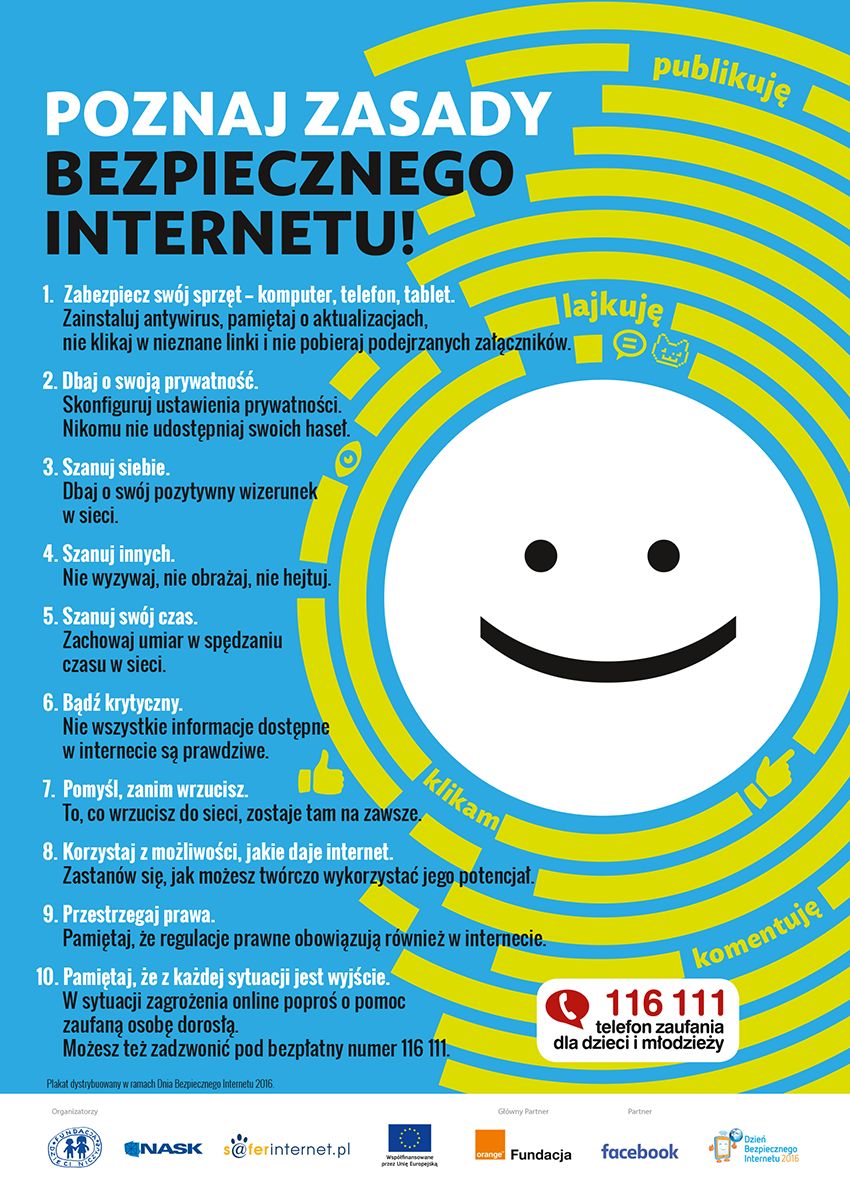 Zasady Bezpiecznego Internetu Zasady bezpiecznego Internetu - Szkoła Podstawowa w Piecniku