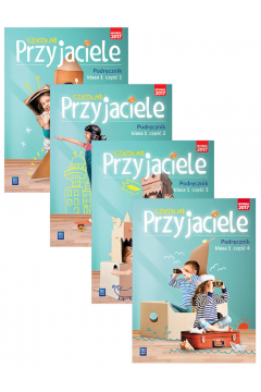 Okładka Szkolni przyjaciele. Edukacja wczesnoszkolna. Podręcznik. Część 1-4. Klasa 1