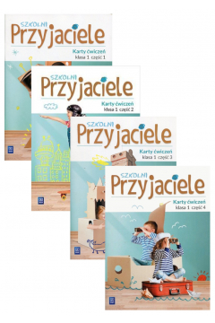 Okładka Szkolni przyjaciele. Karty ćwiczeń. Klasa 1. Część 1. Edukacja wczesnoszkolna