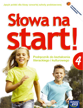 Okładka „Słowa na start!”  Podręcznik do kształcenia literackiego i kulturowego dla klasy 4