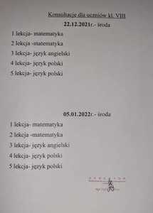 Ogłoszenie konsultacje