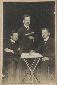 Reymont w towarzystwie dwóch literatów