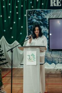 Przemawia Pani Beata Machowiak z Ogólnopolskiego Stowarzyszenia Nasz Reymont