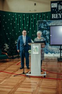 Wystąpienie Pani Bożeny Okas i Pana Witolda Wronki – Prezesa Stowarzyszenia Królewskie Miasto Tuszyn