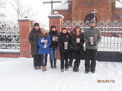 13 stycznia we Wsoli i Wielogórze kwestowali uczniowie Publicznego Gimnazjum we Wsoli - Agata Figura