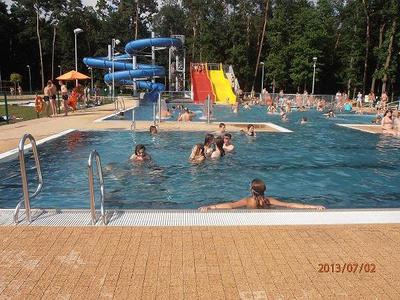 Relaks w basenie w Puławach.