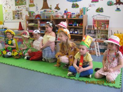 POWITANIE WIOSNY W ODDZIALE PRZEDSZKOLNYM.