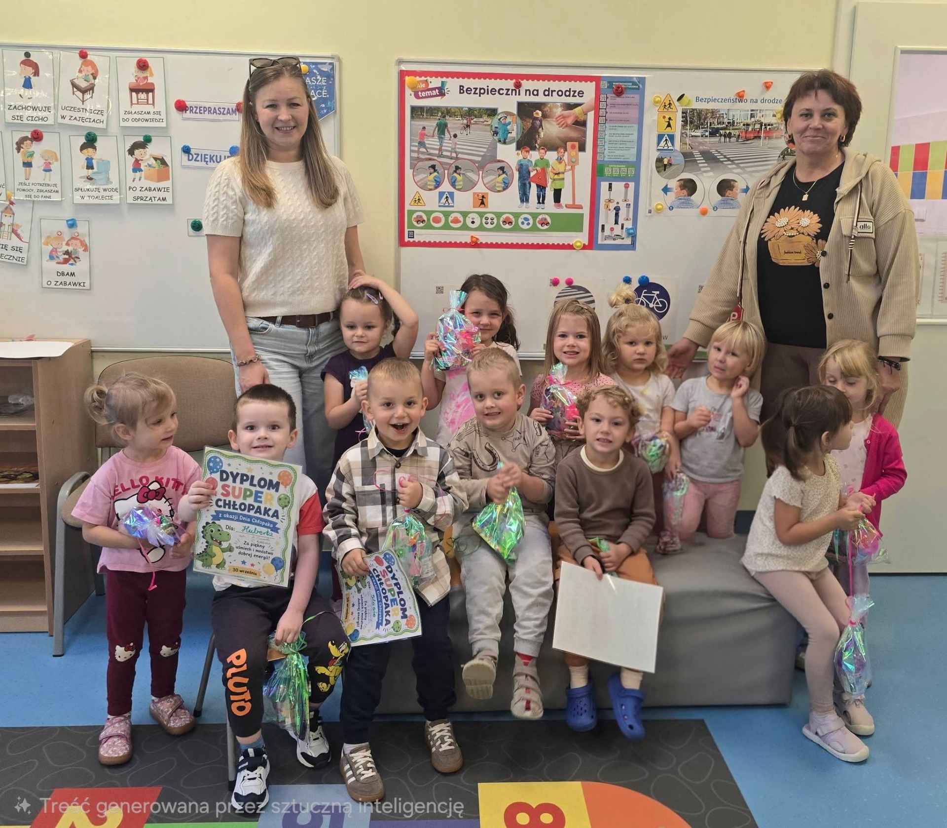Obchody Dnia Chłopaka w przedszkolu w Boguszycach