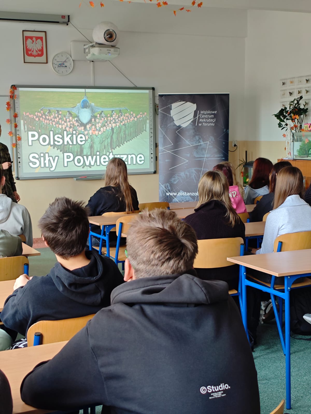 Spotkanie uczniów SP nr 7 w Toruniu z Wojskowym Centrum Rekrutacji