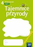 Okładka książki "TAJEMNICE PRZYRODY 4" - ZESZYT ĆWICZEŃ CZĘŚĆ 1
