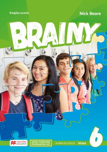 Okładka Brainy 6 Podręcznik do klasy szóstej Szkoły Podstawowej