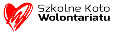 plakat przedstawiający napis Szkolne Koło Wolontariatu