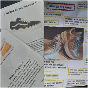Prace uczniów na konkurs z języka niemieckiego "Mein Schuh"