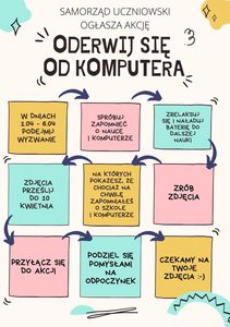 Akcja „ODERWIJ SIĘ OD KOMPUTERA!” - plakat informacyjny