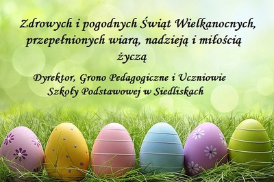 Życzenia wielkanocne - SP Siedliska