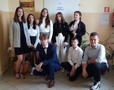 Uczniowie klasy ósmej 