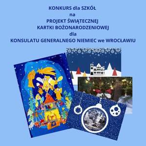 Konkurs z języka niemieckiego - plakat informacyjny