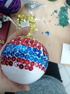 Bańka wykonana przez uczestników warsztatów