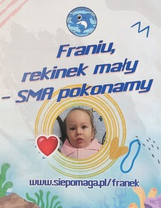 Franiu, rekinek mały - SMA pokonamy - plakat informacyjny