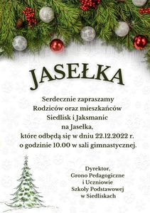 Zaproszenie na Jasełka