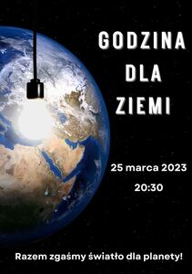 Godzina dla Ziemi - plakat informacyjny