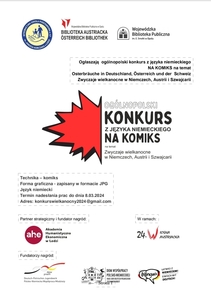 Plakat informujący o konkursie 
