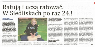 Artykuł zamieszczony w Życiu Podkarpackim