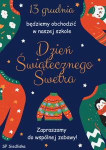 Dzień Świątecznego Swetra - plakat informacyjny 