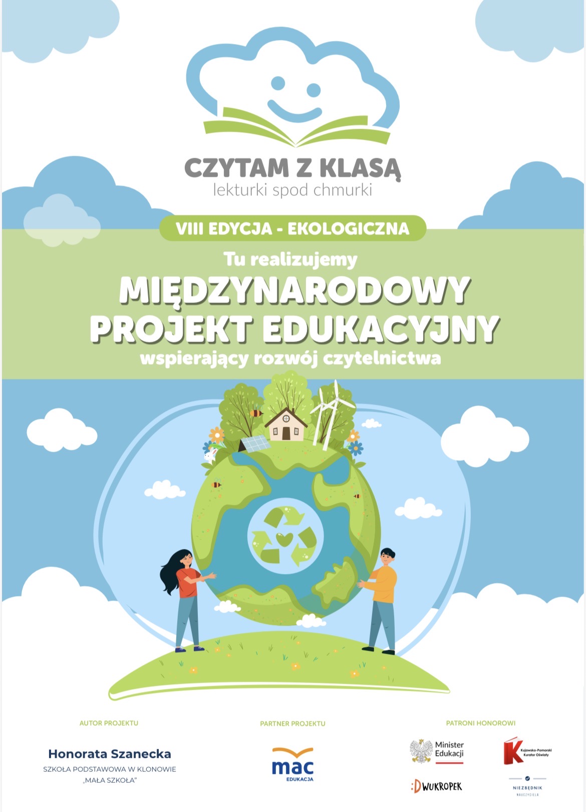 Uczniowie SP w Blinowie biorą udział w projekcie „Czytam z klasą”