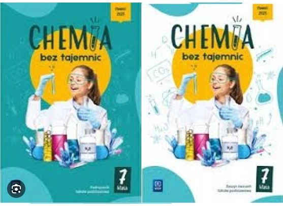 Okładka książki Chemia bez tajemnic  klasa 7 + zeszyt ćwiczeń