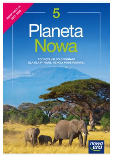Okładka książki Planeta Nowa  klasa V, VI, VIII +zeszyt ćwiczeń