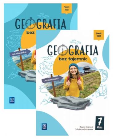 Okładka książki Geografia bez tajemnic klasa 7 + zeszyt ćwiczeń 