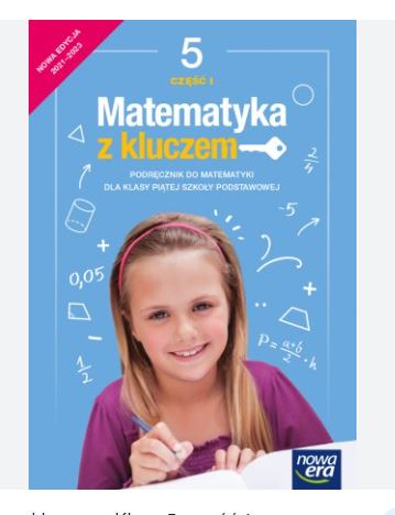 Okładka książki Matematyka z kluczem Podręcznik do matematyki dla klasy V, VI, VII