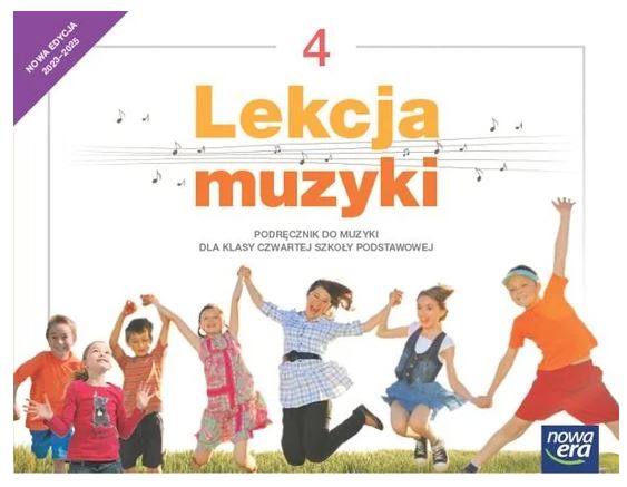 Okładka książki Lekcja muzyki- podręcznik dla klasy IV, V. VI, VII