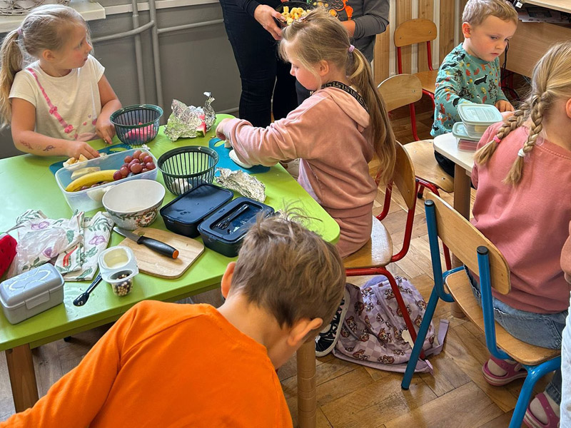 Zajęcia kulinarne w klasie 0