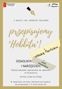 '"Przepisujemy Hobbita”! i „Władcę Pierścieni”