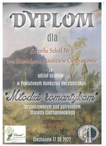 Dyplom dla szkoły