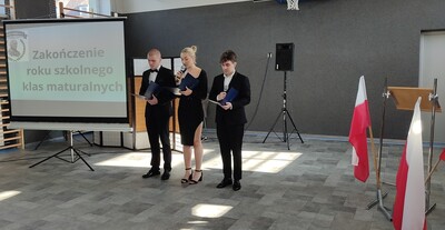 Zakończenie roku klas maturalnych - nasi konferansjerzy