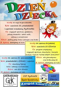 Plakat informacyjny o Dniu Dziecka