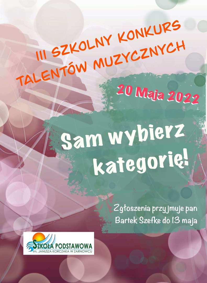 III Konkurs Talent&oacute;w Muzycznych Plakat [3000x4096]