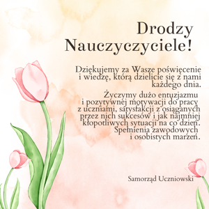 Życzenia na Dzień Nauczyciela - 2024