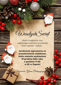Zaproszenie na Jasełka - 2024